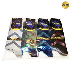 جوراب مردانه ساق دار طرح زیگزال ❤️ | بسته 12 عددی