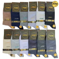 جوراب ساق دار مردانه کبریتی ❤️ | بسته 12 عددی