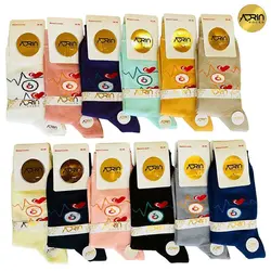 جوراب ساق دار زنانه طرح ضربان قلب ✔️ | بسته 12 عددی