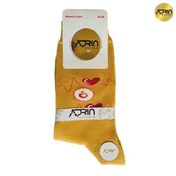 جوراب ساق دار زنانه طرح ضربان قلب ✔️ | بسته 12 عددی