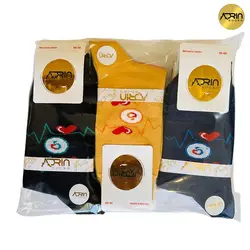 جوراب ساق دار زنانه طرح ضربان قلب ✔️ | بسته 12 عددی