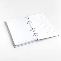 کلاسور جلدسخت (طرح چهارخونه آبی)