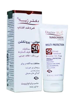 مشخصات، قیمت و خرید کرم ضدآفتاب دکتر ژیلا (مولتی پروتکشن)SPF50 بدون رنگ