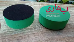 پایه پد پولیش چسبی لقمه پد های 10 سانتی پشت کرک-بسته سه تایی