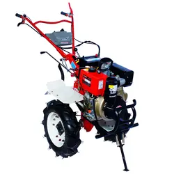 تیلر کولتیواتور 10 اسب کاما کاما گازوئیلی استارتی گارد دار گلگیر سفید مدل KDT-910KE-2اورجینال10hp KAMA KAMA KDT-910KE Cultivator