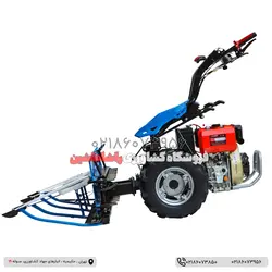 تیلر گندم چین دوچرخ موتور KAMA گازوئیلی هد 100 سانتی متر12hp wheat harvester Walking Tractor