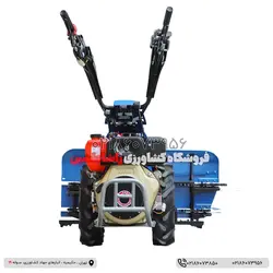 تیلر گندم چین دوچرخ موتور KAMA گازوئیلی هد 100 سانتی متر12hp wheat harvester Walking Tractor