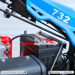 تیلر گندم چین دوچرخ موتور KAMA گازوئیلی هد 100 سانتی متر12hp wheat harvester Walking Tractor