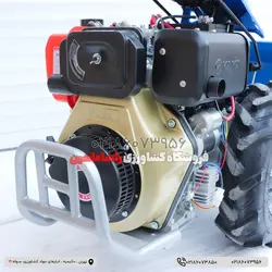 تیلر گندم چین دوچرخ موتور KAMA گازوئیلی هد 100 سانتی متر12hp wheat harvester Walking Tractor
