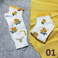 جوراب زنانه گل دار