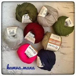 کاموا یارن آرت بی بی کتان 50 گرمی