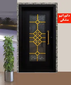 درب ضدسرقت مدل دکوراتیو مشکی