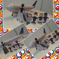 کتاب کاردستی وسایل نقلیه هوش خلاقیت سرگرمی هواپیما قطار کشتی