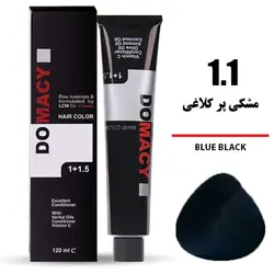 رنگ مو دوماسی مشکی پر کلاغی شماره 1.1 سری دودی