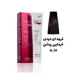 رنگ مو باکو قهوه ای دودی خرمایی روشن 5.18 - Baco hair color