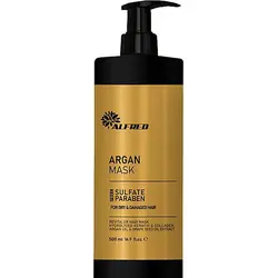 ماسک مو آلفرد آرگان بدون سولفات و پارابن داخل حمام حجم 500 میل