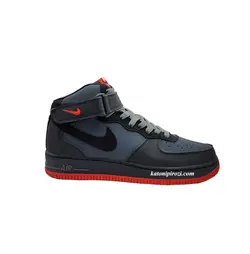 نایک ایرفورس 1 نیم ساق هات لاوا مشکی قرمز (Nike Air Force 1 Mid Hot Lava)