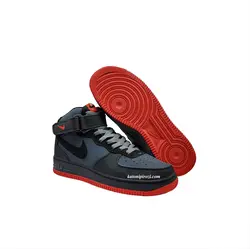 نایک ایرفورس 1 نیم ساق هات لاوا مشکی قرمز (Nike Air Force 1 Mid Hot Lava)