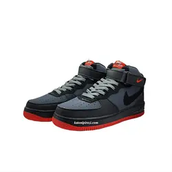 نایک ایرفورس 1 نیم ساق هات لاوا مشکی قرمز (Nike Air Force 1 Mid Hot Lava)