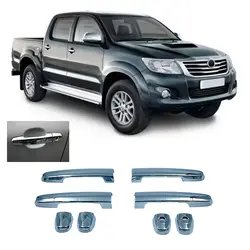 زه کروم دستگیره تویوتا هایلوکس مدل 2006-Toyota Hilux handle bar chrome cover 2015
