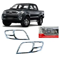زه کروم چراغ جلو تویوتا هایلوکس مدل 2012-Toyota Hilux headlight chrome cover 2015