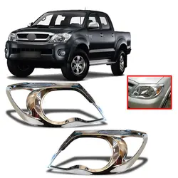 زه کروم چراغ جلو تویوتا هایلوکس مدل 2006-Toyota Hilux headlight chrome cover 2011