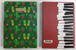 دفتر 100 برگ جلد سخت نیلای