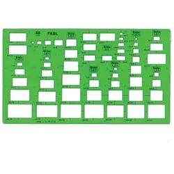 شابلون مستطيل فابل