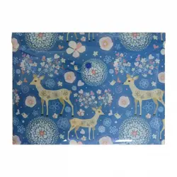 پوشه دکمه دار طرح دار پاپکو