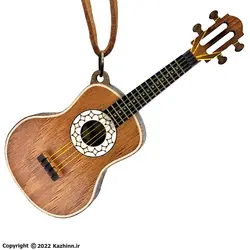 گردنبند طرح گیتار چوبی کد m25318