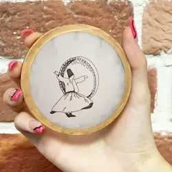 ماکت دکوری طرح ساز دف مینیاتوری – رقص سما کد m25149