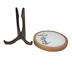 ماکت مدل ساز دف دکوری مینیاتوری طرح شعر کد m.25.14.8