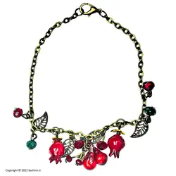 دستبند مدل یلدایی کد b1756 طرح انار