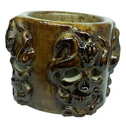 جاشمعی مدل اسکلت و مار طرح چوب کد p13135