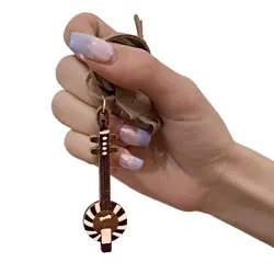 گردنبند چوبی طرح کمانچه کد b3210