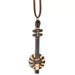 گردنبند چوبی طرح کمانچه کد b3210