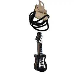 گردنبند چوبی طرح گیتار الکتریک کد b3211