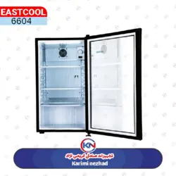 یخچال 5 فوت رو میزی درب شیشه ای ایستکول مشکی