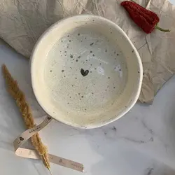 ظرف لبه دار سفید فادل