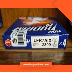 شمع NGK LFR7AIX سوزنی پایه بلند مناسب پژو 405 و پارس با موتور TU5
