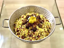 آموزش عدس پلو با میتبال - سرآشپز کرمانی نژاد