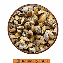 بادام منقا پوست کاغذی شور نیم کیلویی