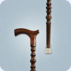 عصا لردی چوبی طرح دار