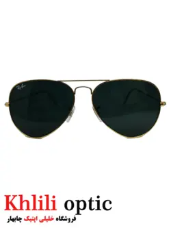 عینک آفتابی ریبن خلبانی مدل Ray ban RB3025 طلایی