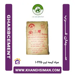 سیمان سیاه پاکتی 50 کیلویی تیپ 425-1 غرب