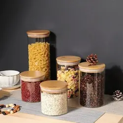 بانکه پیرکس گرد درب بامبو قطر 8 سانت