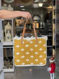 کیف دستی کتونی جنس مکرومه