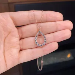 گردنبند نقره عیار 925 | گردنبند نقره | سنگ جواهری | گردنبند زنانه | جواهری خانوم سنگی | کد 929