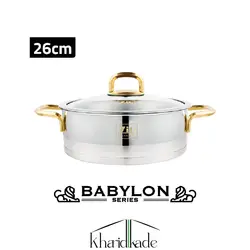 ماهیتابه استیل اصلی زیو مدل Z-1302-26