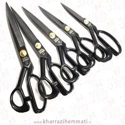 قیچی خیاطی مشکی دسته فلز 11 وای دی ال